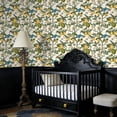 thumbnail image 3 of Chinoiserie Peel and Stick Wallpaper Lemon Tree Hummingbirds Floral Elements Vintage Style Wall Mural 23.6in x 9.8ft Self Adhesive Removable Wall Paper Renter Friendly Wallpaper for Bedroom, 3 of 8