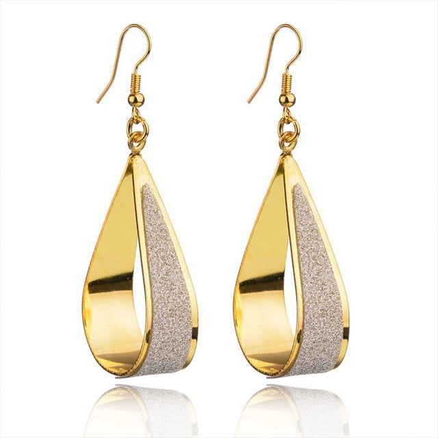 Sonducket 1 par de pendientes colgantes simples en forma de gota de agua, accesorios de joyería de diario, regalo para Amiga, decoraciones Type1 NO1