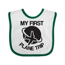 Inktastic My First Plane Trip Airplane Boys or Girls Baby Bib