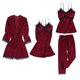 thumbnail image 5 of 4PCS MUJERES ACOGEDOR de INVIERNO Y PIJAMAS Ropa de dormir Camisón con almohadillas - M Vino M Yinane Túnica de vellón para mujer, 5 of 8