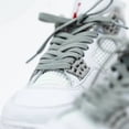 thumbnail image 2 of Bread Elastic Shoelaces, No Tie Stretch Shoelaces for Easy Slip-on, Vulture Gray, 27", 2 of 9