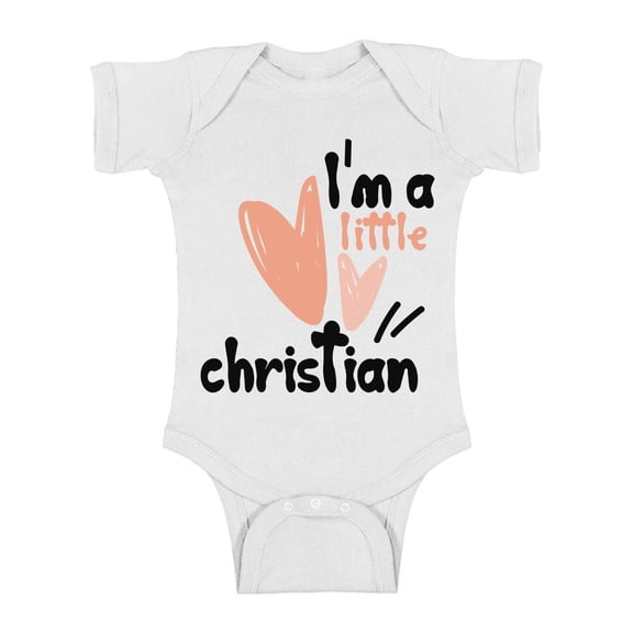 Baby Boy Shirts - NB 6M 12M 18M 24M - I'm a Little Christian Romper