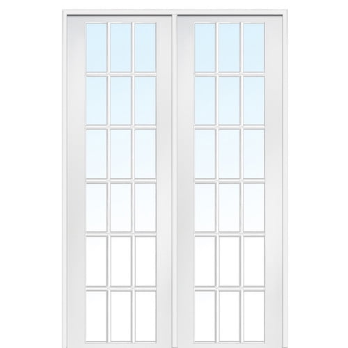 Verona Home Design Mdf 2 Panel Primed Interior Glass French