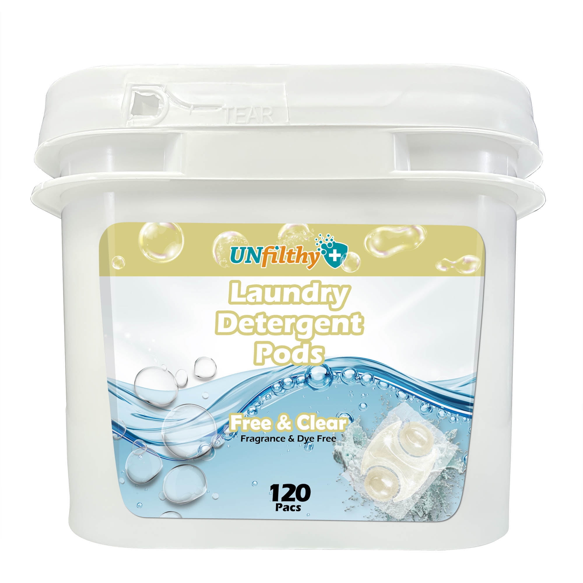UNfilthy Laundry Detergent Pacs - Free & Clear (120 pacs)