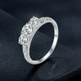 thumbnail image 2 of Oryn Jewelry Heart Shape 1.8 Ct Moissanite Engagement Ring - Classic Bridal Wedding Ring for Women - Halo Anniversary Jewelry - Proposal Gift for Daily Wear, 2 of 5