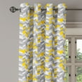 thumbnail image 2 of Ambesonne Vintage Grommet Curtain, Home Style Zig Zag, 50" x 72", Grey Yellow, 2 of 6