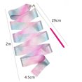 thumbnail image 2 of Gimnasia artística con cinta de baile Cinta azul degradado rosa 4 para estudiantes de danza TUNC Sencillez, 2 of 5