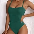 thumbnail image 2 of Afdoent One Piece Swimsuit For Women Summer Large Beach Solid Color Bikini Swimsuit Fashion Swimsuit 2026 Beach Vacation Clothes, 2 of 9