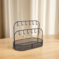 thumbnail image 4 of DEEPCRAFF Black Metal Desktop Storage Organizer for Entryway Keys Jewelry Sundries with Elegant Table Display, 4 of 6