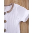 thumbnail image 5 of Coduop Newborn Baby Boys Girls Cotton Short Sleeve Romper One Piece Jumpsuit Infant Baby Clothes, 5 of 6