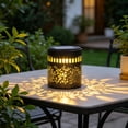 thumbnail image 6 of Sunflower Glow Solar Garden Lantern, Hollow Projection Lighting Design, Waterproof LED Hanging Lamp, Durable Outdoor Wall Decor for Patio, Yard, Fence, Garden and Exterior Home Ornament, A, 6 of 7