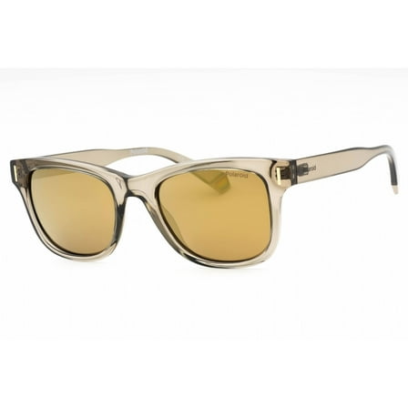 Polaroid Grey Gold Multilayer Square Unisex Sunglasses PLD 6206/S 010A/LM 51