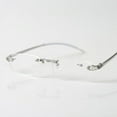 thumbnail image 3 of Unisex Mens Womens Reading Glasses with Rimless Memory Frame 1.0-4.0 Hot, 3 of 5