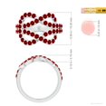 thumbnail image 4 of ANGARA Lab Grown 2.4 Ct Encrusted Ruby Infinity Knot Ring for Women in 14K White Gold (Size-2mm) | July Birthstone, Birthday, Anniversary, Jewelry Gift for Women | Lab-Grown Ruby Ring, 4 of 7