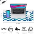 thumbnail image 4 of "Extra Large Desk Mouse Pad with Striking Topographic Pattern: Non-Slip Rubber Base, Enhance Comfort and Style - Ideal Desk Decor Addition", 4 of 7