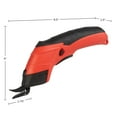 thumbnail image 6 of Stalwart Cordless Electric Scissors with 3.6V Rechargeable Battery - Cardboard Cutter Tool, 2 Blades and Standard Power Cord, Red, 6 of 8