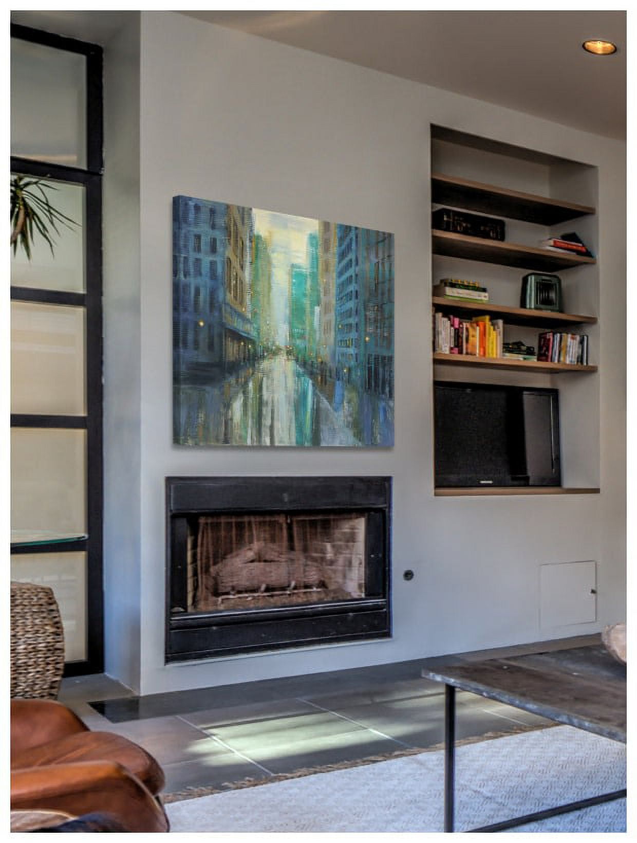 "Metro Lights III" Painting Print on Wrapped Canvas