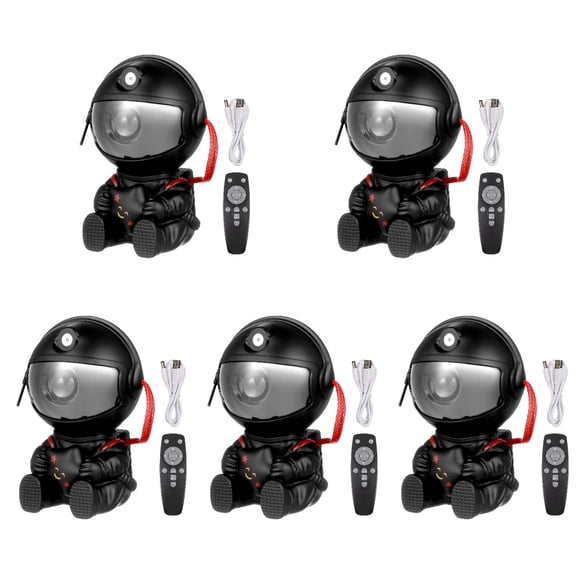5Pcs Night Projector Star Projector Night Light Astronaut Space Projector Room Decor