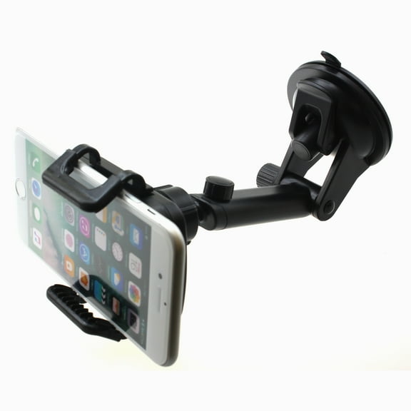 Dash Car Mount for T-Mobile REVVL 7 5G - Windshield Holder Telescopic Cradle Swivel