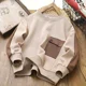 thumbnail image 4 of Nueva sudadera de otoño 2024 para niños, jersey de algodón con retazos, ropa de moda, tops de primavera para niños grandes, abrigos de manga larga, otoño de 4 a 14 años, 4 of 5