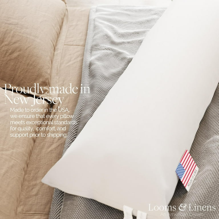 Looms Linens 72 inch Body Pillow Dakimakura Pillow Insert Made