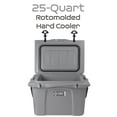 thumbnail image 7 of Cubix Outdoors Viva 25 QT Portable Insulated Hard Cooler - Fits 30 Cans - Light Grey, 7 of 7