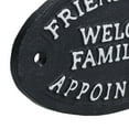 thumbnail image 4 of Friends Always Welcome Family By Appointment Cast Iron Sign Plaque Door Wall, 4 of 5