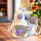thumbnail image 3 of Botella de agua infantil Rabbit de 690 ml con pajita Blanco, 3 of 9
