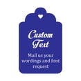 thumbnail image 1 of 100 Pcs sur Mesure Accrocher Tags Personnalisé Cadeau de Mariage Merci Tags, 1 of 1