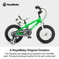 thumbnail image 5 of Royalbaby Boys Girls Kids Bike 16 In BMX Freestyle Green 2 Hand Brakes Bicycles with Training Wheels Child Bicycle, 5 of 11