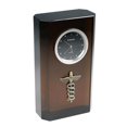 thumbnail image 1 of Bluestone Designs W361 Caduceous Crystal Clock  black, 1 of 1