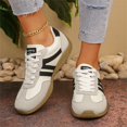 thumbnail image 5 of YOUYEDIAN Sneakers for Women Versatile Round Toe Lace-up Fashion Strap Print Sneakers Casual Sport Outdoor Walking Shoes, 5 of 5