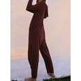 thumbnail image 4 of Luethbiezx Cozy Women's Romper with Loose Long Sleeve Hoodie and Convenient Pockets, 4 of 6