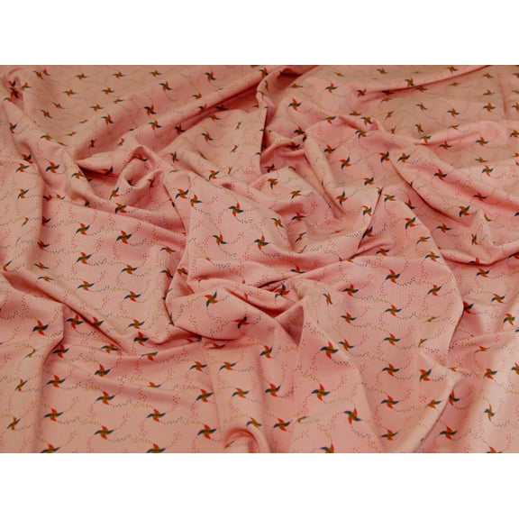Minerva Modal Loop Back French Terry Stretch Knit Fabric Pink - per yard