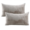 thumbnail image 3 of Home Soft Things Textured Velvet Pillow Covers (Set of 2), - Simply Taupe - 14" x 26", 3 of 6