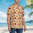 thumbnail image 6 of Picia Hot Fresh Pizza Gentle Cotton Regular Fit Short Sleeve Casual Hawaiian Shirt for Men-Small, 6 of 8
