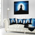 thumbnail image 3 of Designart Couple Embrace in Night - Romantic Throw Pillow - 16x16, 3 of 5