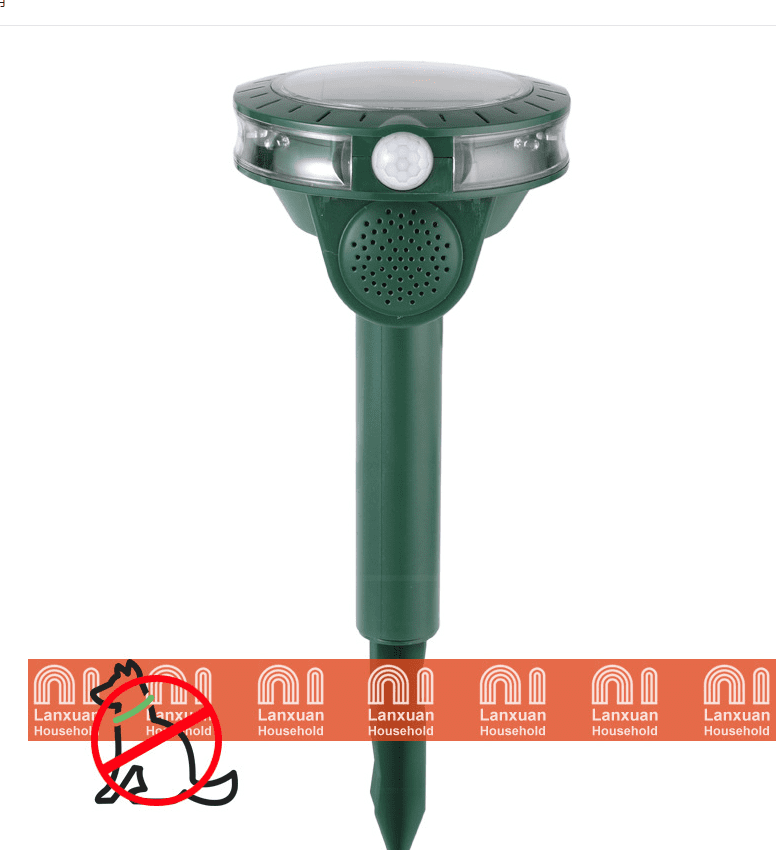Nuolin Solar Powered Ultrasonic Pest Repeller Waterproof Outdoor Animal