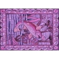 thumbnail image 1 of Ahgly Company Machine Washable Indoor Rectangle Transitional Dark Magenta Purple Area Rugs, 3' x 5', 1 of 7