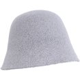thumbnail image 2 of CoCopeaunts Wool Bucket Hats Autumn Winter Solid Color Simple Basin Caps Outdoor Warm Windproof Leisure Women Fisherman Hat, 2 of 8