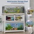 thumbnail image 5 of REDAYFUR Heavy Duty Metal Aquarium Stand with Power Outlets, 40 Gallon Fish Tank Stand for 2 Fish Tank Accessories Storage, Suit for Turtle Tank, Reptile Terrarium, 700lbs Capacity | White, 5 of 9