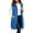 *Blue, variant on VBVC Women's Long Zip Up Hooded Vest , Drawstring Sleeveless Hoodie For Women, Ladies' Casual Fall Winter Layering Vest with Pockets, Gray , S-3XL