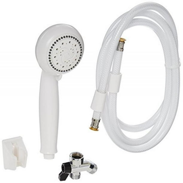 Lumex Hand Held Shower Head 5 Spray Positions and 80 Inches Reinforced ...