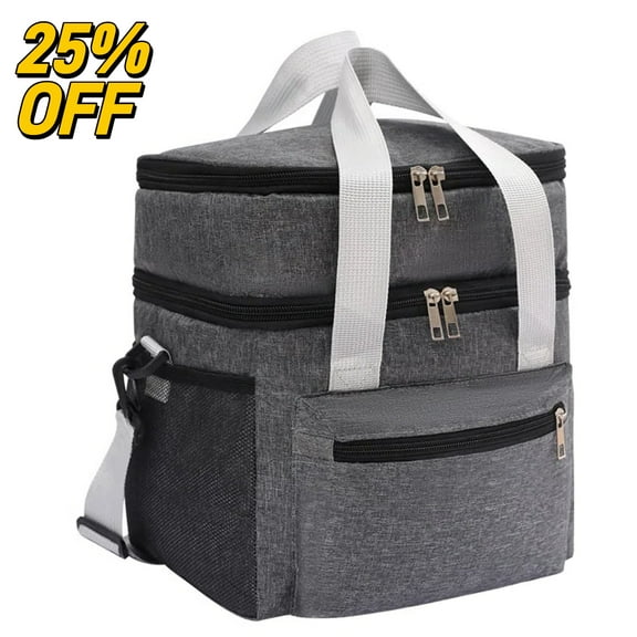 TRANSLINK Lunch Bag for Women Men Lunch Tote Bags for Work, Travel, Outdoor (Grey)