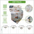 thumbnail image 5 of Teal Orange Pumpkins Fall Table Runner Linen Burlap Table Runner 90 Inches Long Thanksgiving Leaves Grey Wooden Dresser Scarves for Kitchen Island Coffee Dining Room Party Holiday Decoration 13"x90", 5 of 8