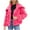 Hot Pink, variant on Fjofpr Winter Coats for Women Sale Faux Fur Coats for Women Plus Womens Ladies Warm Faux Furry Jacket Winter Solid Turn-Down Collar Outerwear