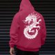 thumbnail image 1 of Sudadera con capucha para mujer, estampada, cuello redondo, manga larga, sudadera con capucha, camiseta, blusa, blusa de poliéster para hombre, 1 of 8
