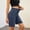 *Dark Blue, variant on ClodeEU Women's High Waist Denim Shorts,Casual Trendy Stretch Bermuda Shorts with Pockets Black,Women's Plus L