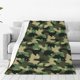 thumbnail image 1 of Balery Camouflage Dinosaur Manta de Felpa Suave y Acogedora – Cobija de Franela Aterciopelada para Cama, Lavable y Cálida para Sofá, Mascotas, Transpirable-60"x50", 1 of 7