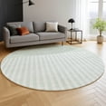thumbnail image 6 of Addison Rugs Mayfield Premium Machine Washable Transitional Geometric Green Round Rug, 8' x 8', 6 of 6